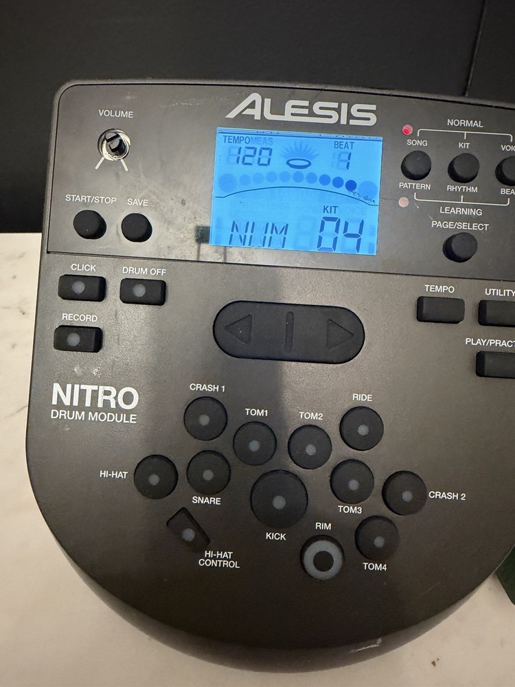Alesis Nitro Drum Module DM7X w/ AC Power Adapter - Tested