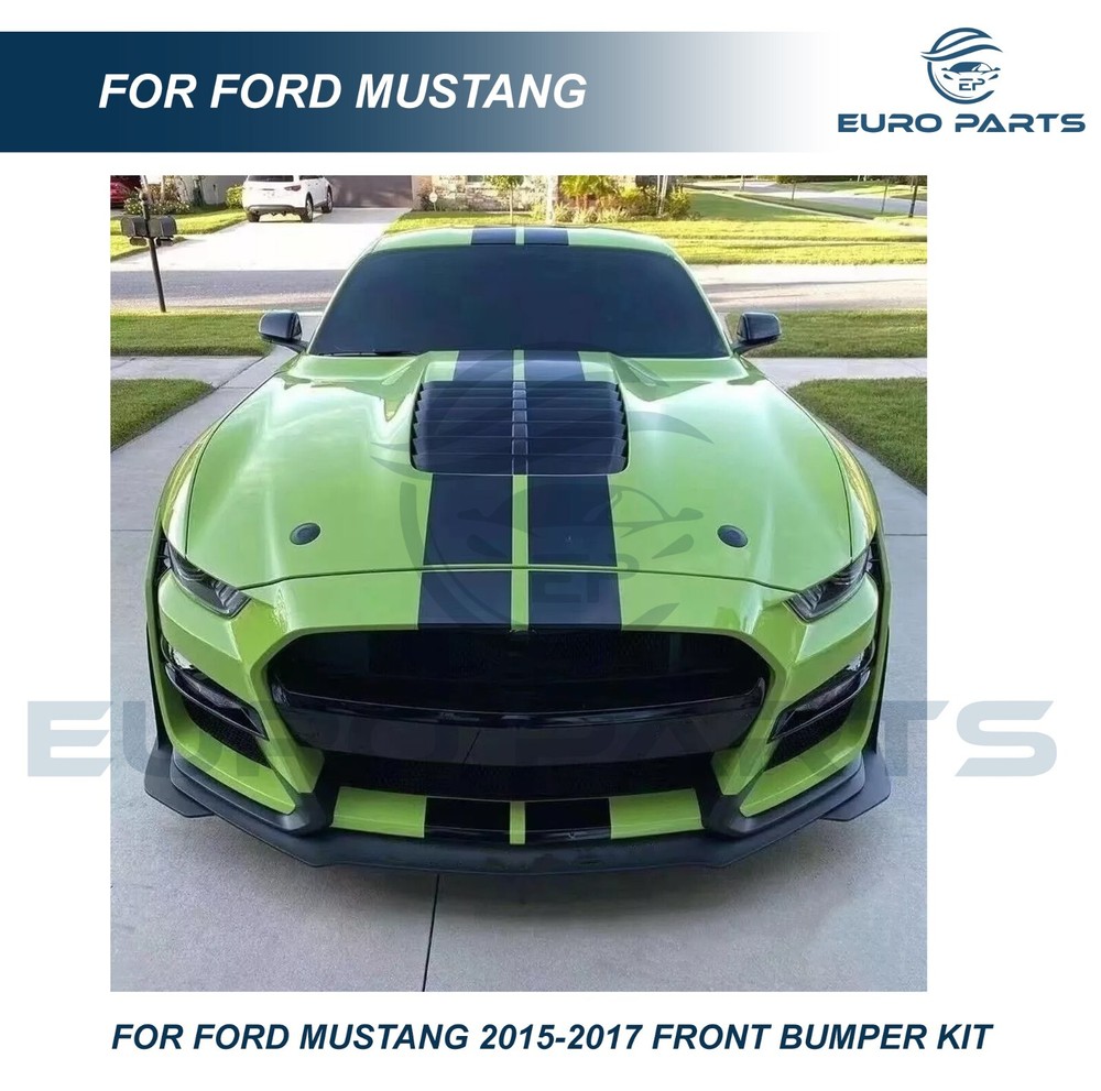 Fits 2015-2017 Ford Mustang GT500 Style Front Bumper Kit Conversion replacement