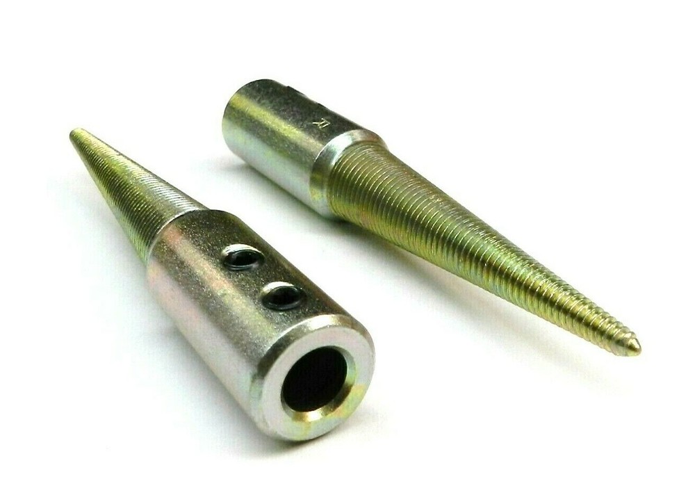 Spindle Tapered Threaded 3/8" Arbor Hole Left & Right Set Grinder Buffer Motor
