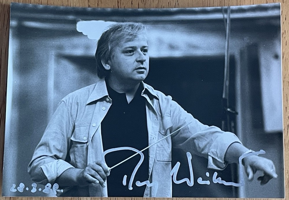 Austrian Conductor Ralf Weikert Autograph Photo
