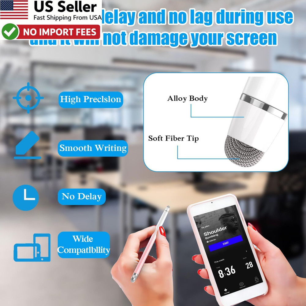 Bopomofo Stylus Pen 2 Pack iPhone iPad Android Surface Touch Screen FROM USA