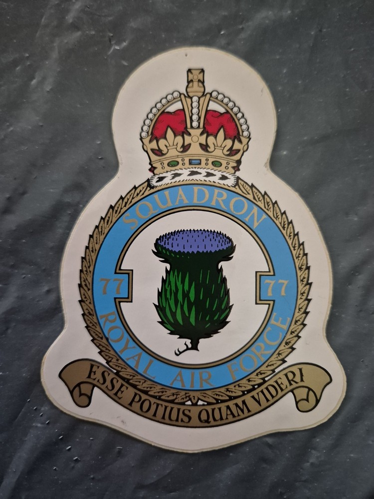 Royal Air Force 77 Squadron crest Sticker