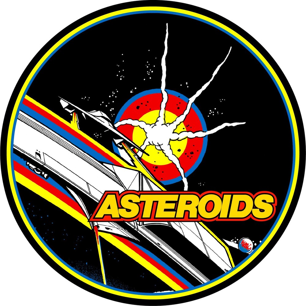 Asteroids Arcade Bar Stool “Decal Only” Scratch Resistant Polycarbonate Laminate