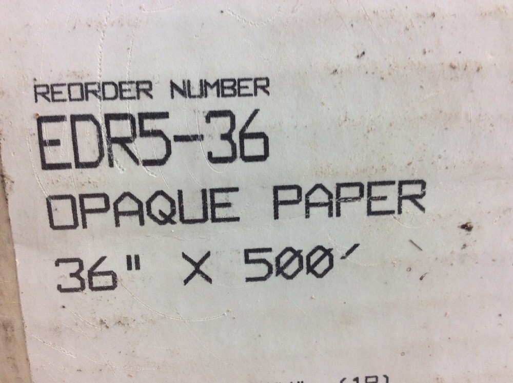 CalComp EDR5-36 Opaque Paper 36” x 500’ Roll