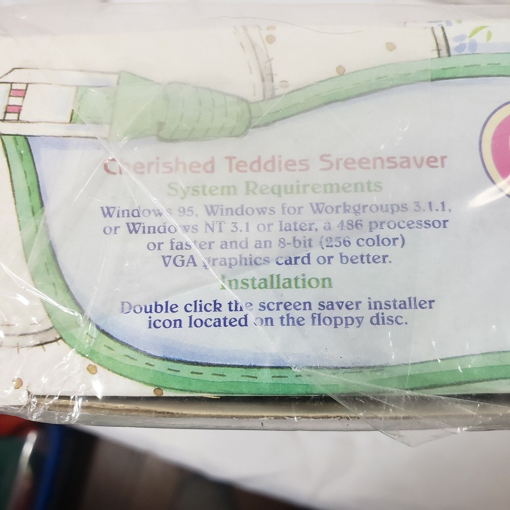 Vintage 1999 CHERISHED TEDDIES COMPUTER SET BY ENESCO.