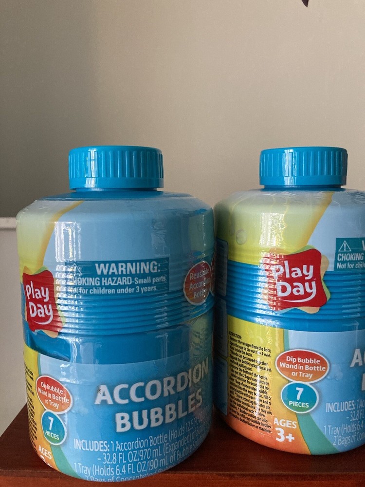 Play Day Accordian Bubbles Bundle of 2 bottles