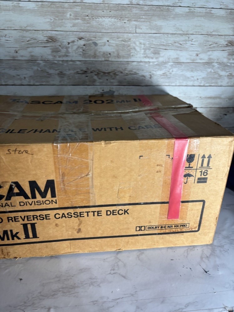 TASCAM 202 MK ii Double Auto Reverse Cassette Deck Tested Missing Knob Read !!