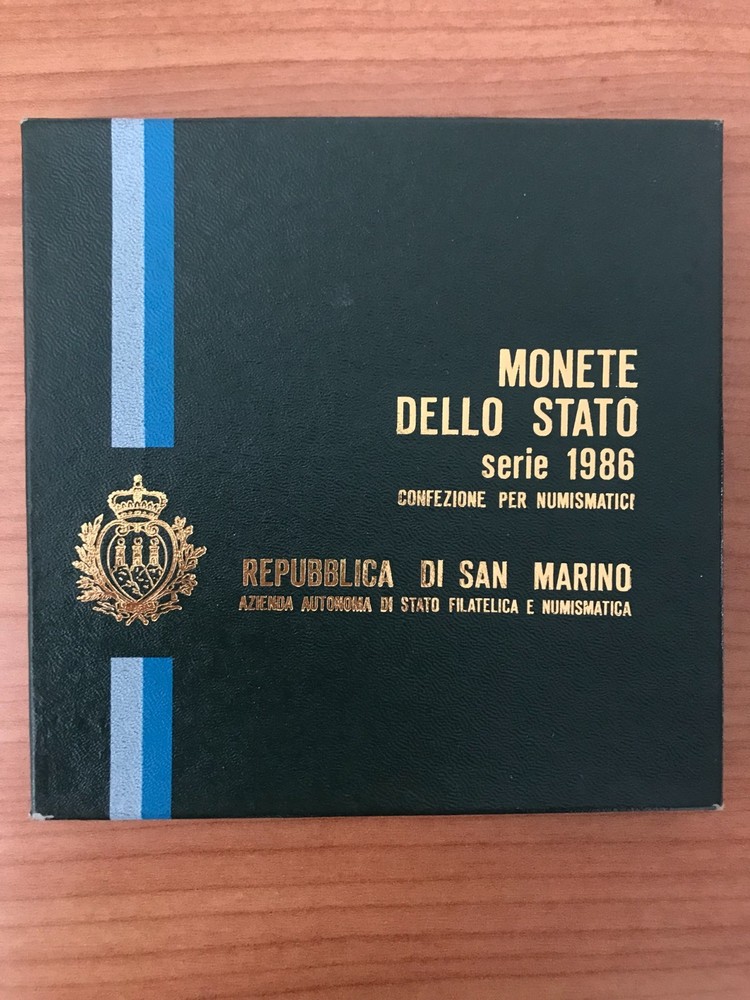 SAN MARINO DIVISIONAL 1986 BOX FDC 9 Commemorative Values The Evolution