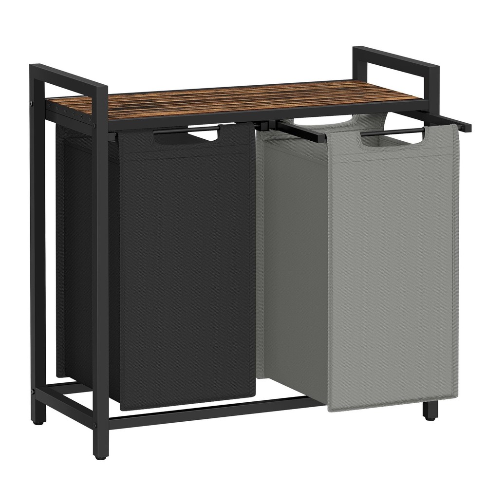 Laundry Hamper, Laundry Basket, Laundry Sorter with 2 Pull-Out and Removable ...