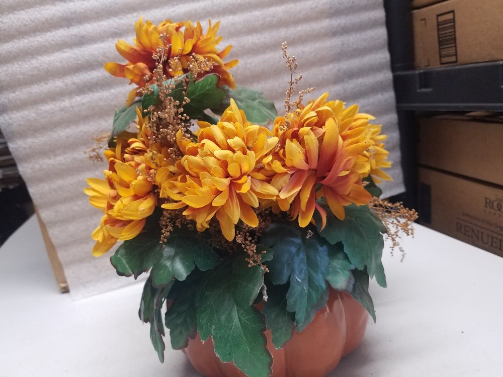 Ftd Pumpkin Shaped Flower Pot (V)