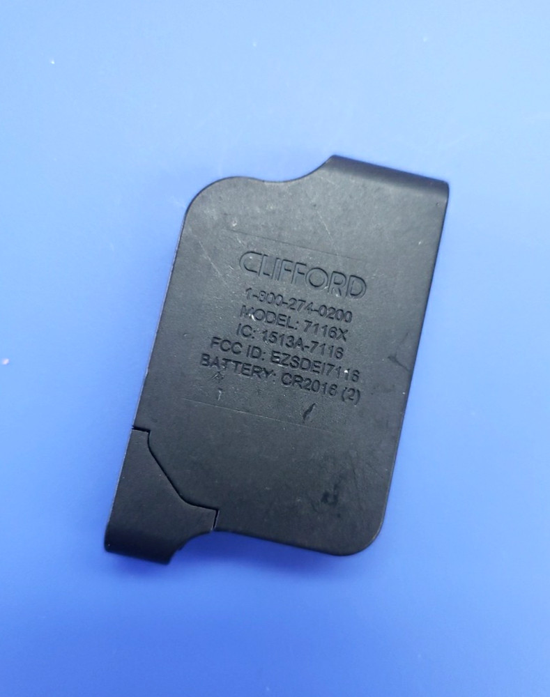 Clifford 7116X 1-Way 1-Button Remote Transmitter Fob