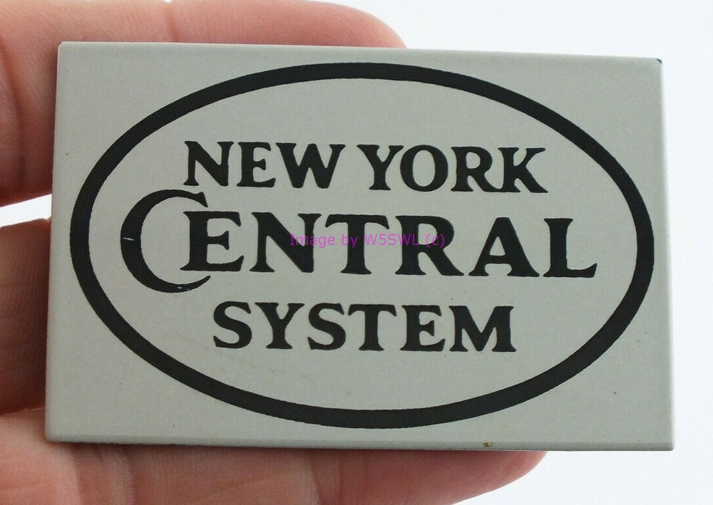 New York Central System Ceramic / Metal Magnet Vintage