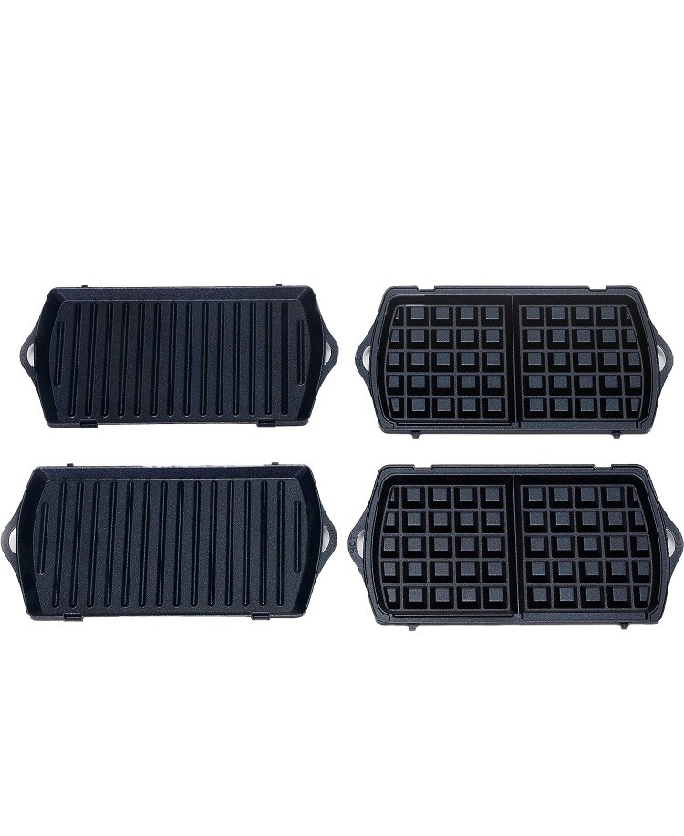 Amazon Basics Waffle Maker 2-Slices White with Non-stick coating - Open Box