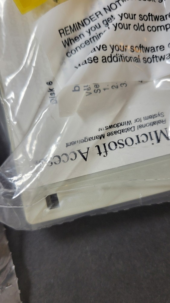 Microsoft Access for Windows Relational Database System 3.5" Floppy Disk Set...