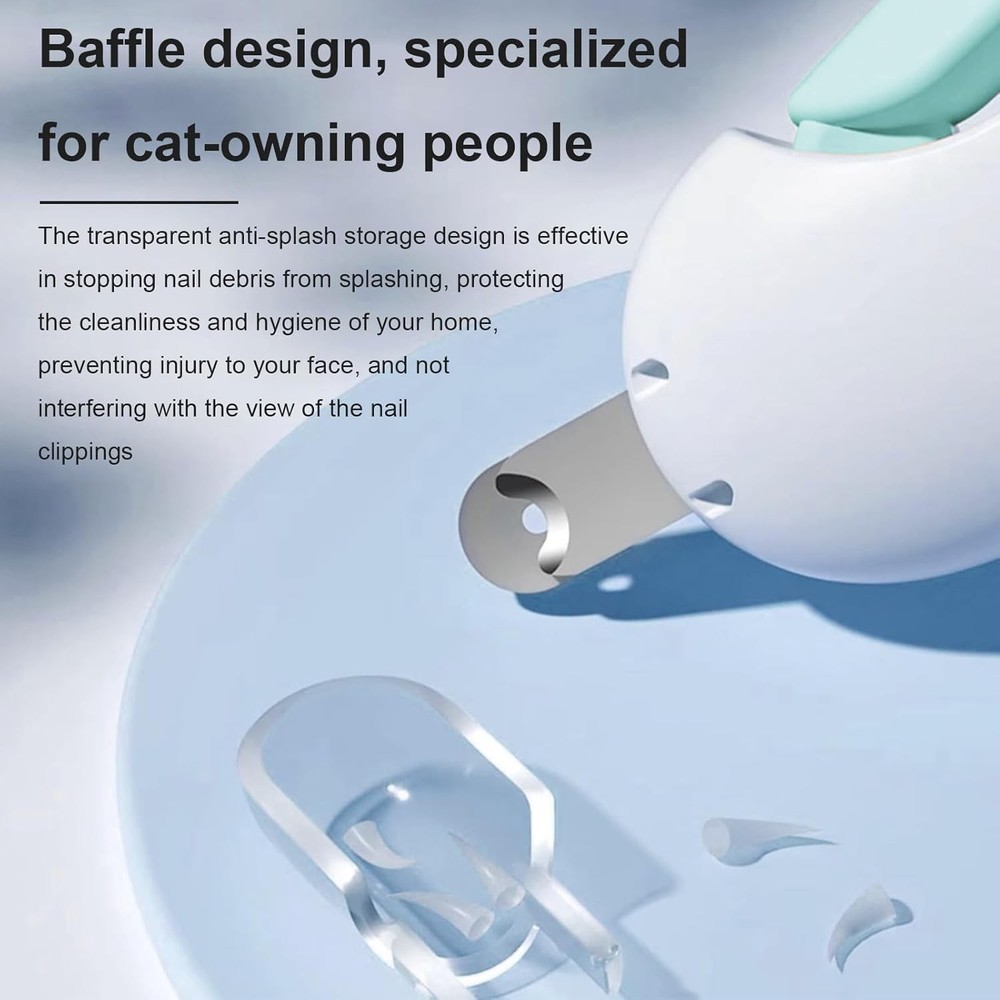 Adjustable Cat Nail Clipper to Avoid Excessive Cutting with Nail File