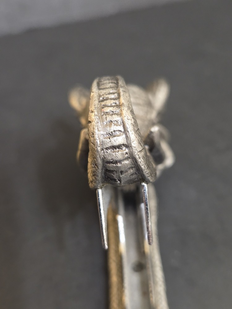 Elephant Staple Puller. Cast Metal. Heavy 8oz.