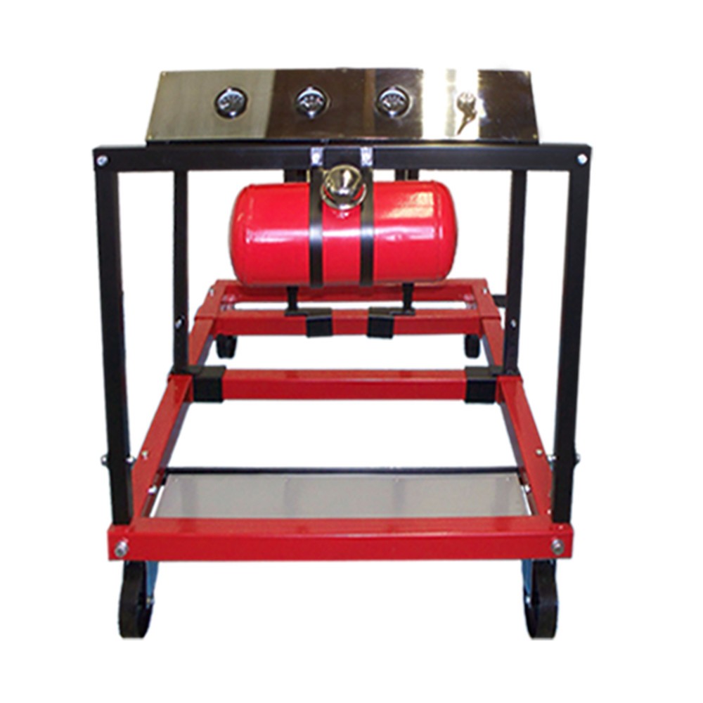 Mobile Engine Testing Station Gauge Meters Stand Engine Tester