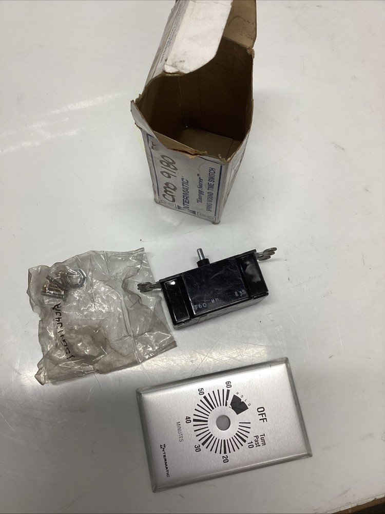 Intermatic FF60MH 60 minute timer W/hold feature & switch plate. U-625