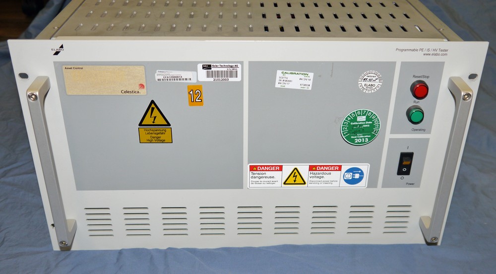 2010 Elabo Programmable PE/ISO/HV High-Performance Combi-Tester F7-1M Voltage