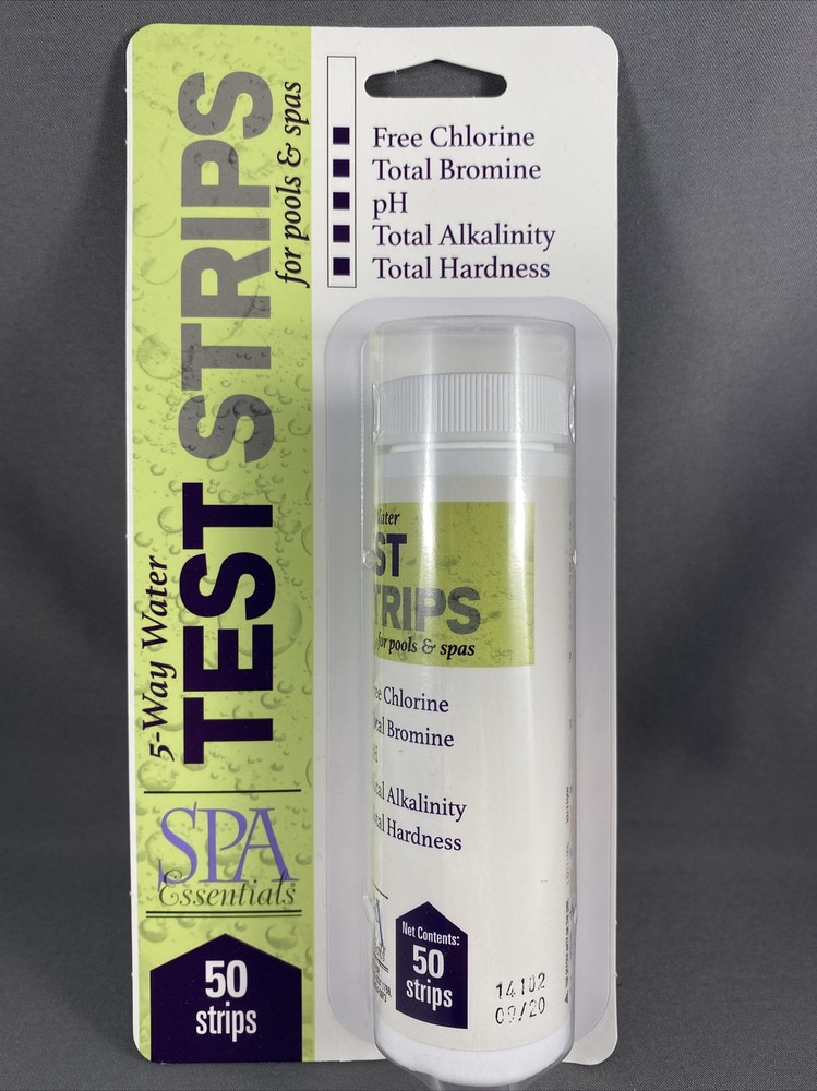 Spa Essentials 5-Way Water Test Strips for Pools & Spas-50 strips 09/20
