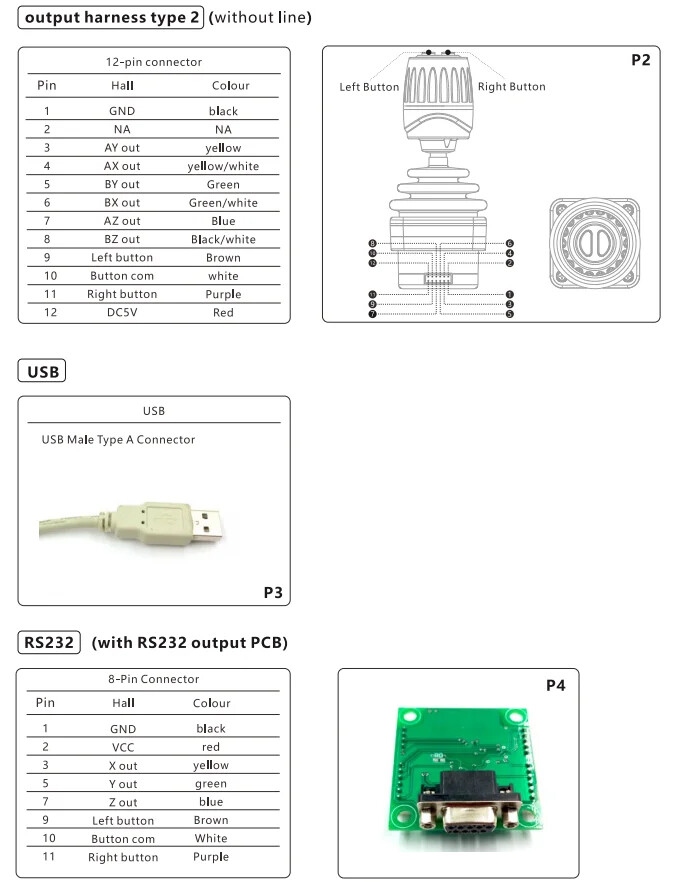 Small Equipment Remote Controller Control Industrial 3 Axis Finger Joystick