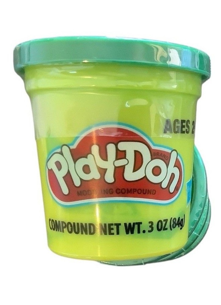 Play-Doh Green 4 Jars .3 Oz Each