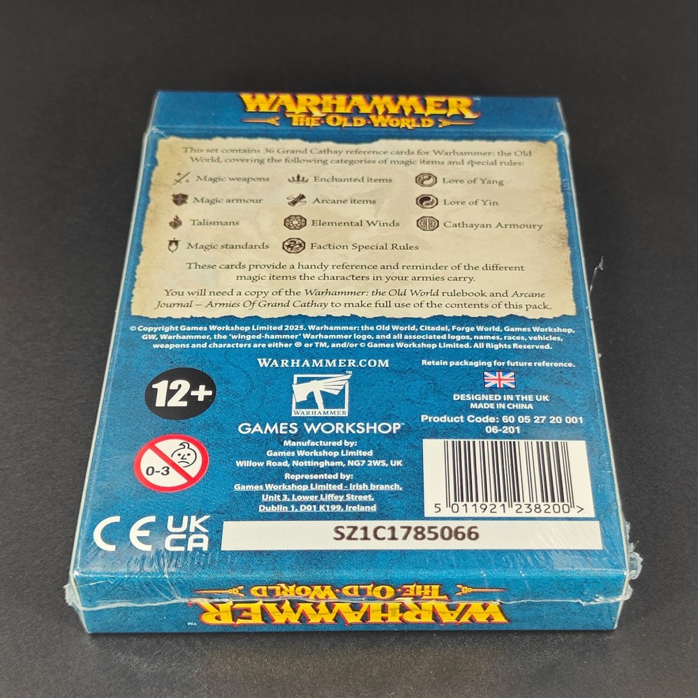 Grand Cathay Reference Card Pack Sealed Warhammer Old World