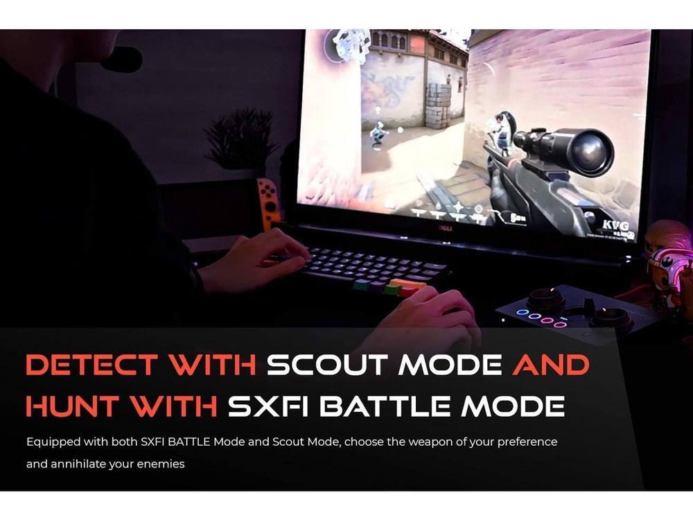 Creative Sound Blaster GC7 Game Streaming DAC Amp ft Programmable Buttons, Super