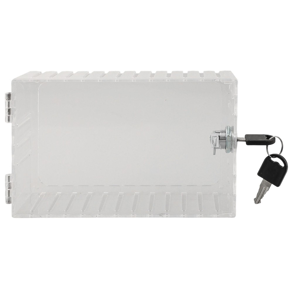 Transparent Thermostat Lock Box with Keys for Enhanced Security Features