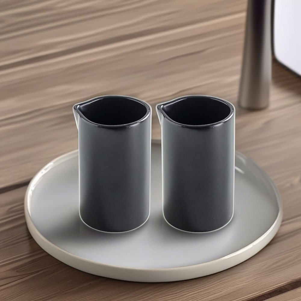 2pcs Porcelain Pitchers, 6 Oz Creamer Pitcher