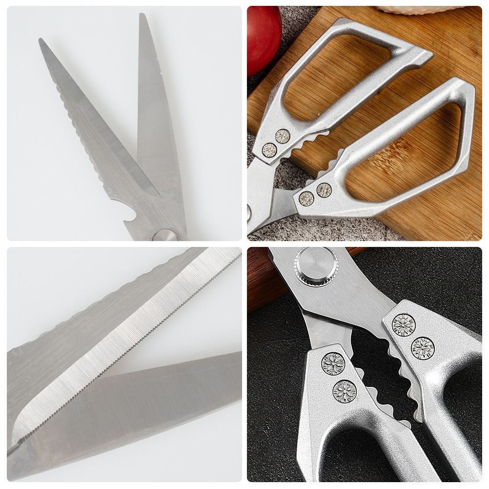 Stainless Steel Multipurpose Kitchen Shears Heavy Duty Scissors Cracking walnuts