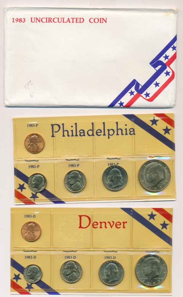 1983 UNCIRCULATED COIN SET P D