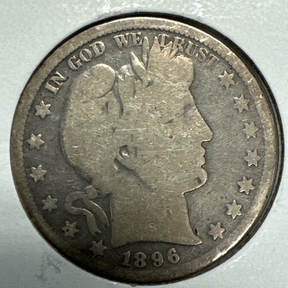 1896-S Barber Half Dollar