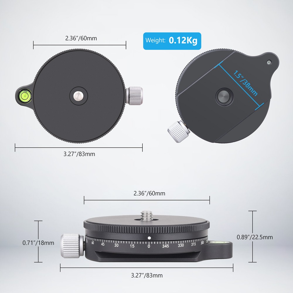 Camera Panoramic Panning Base Ball Tripod Head Tripod Head Mount Base