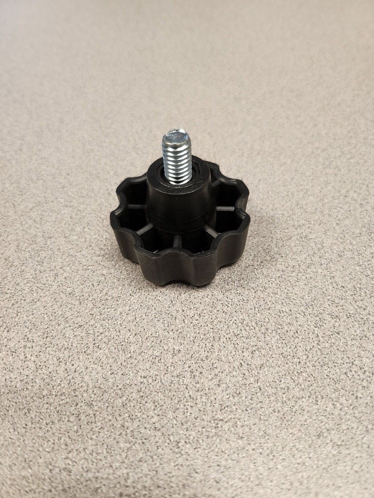 Fluted hand knob with 5/16 stud