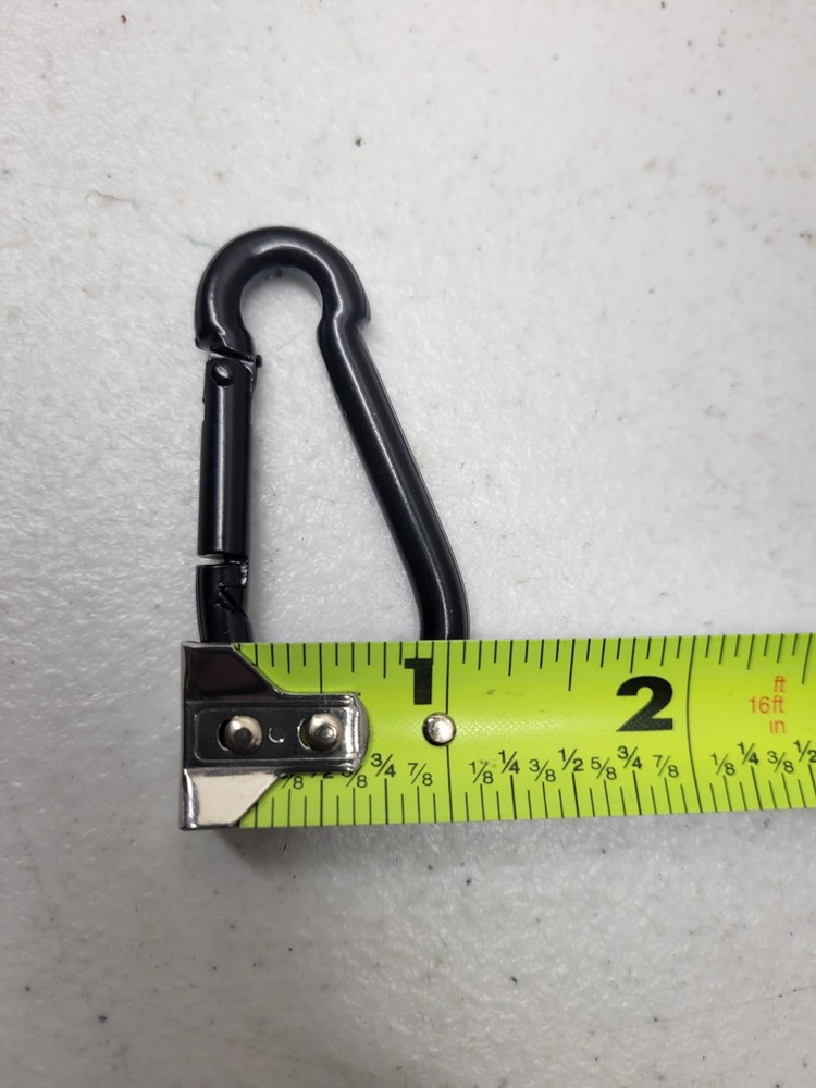 17 Pack Spring Snap Hooks M6 2-3/8 inch Black