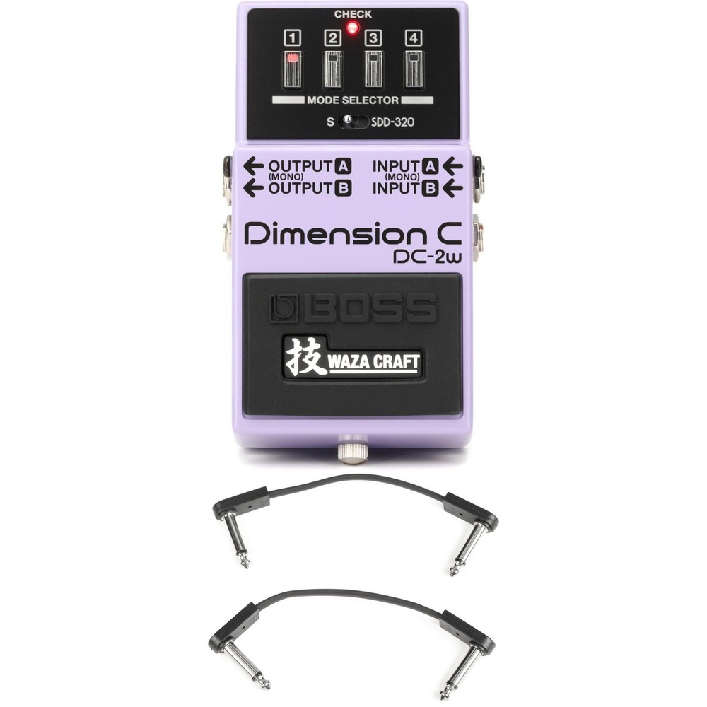 Boss DC-2W Waza Craft Dimension C Pedal with EBS Patch Cables