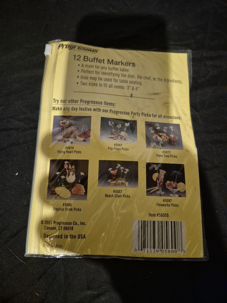 12 buffet markers