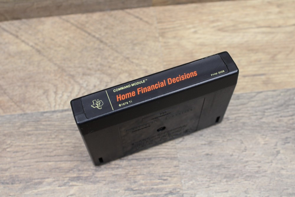 Texas Instruments TI Computer Command Module Home Financial Decisions Display