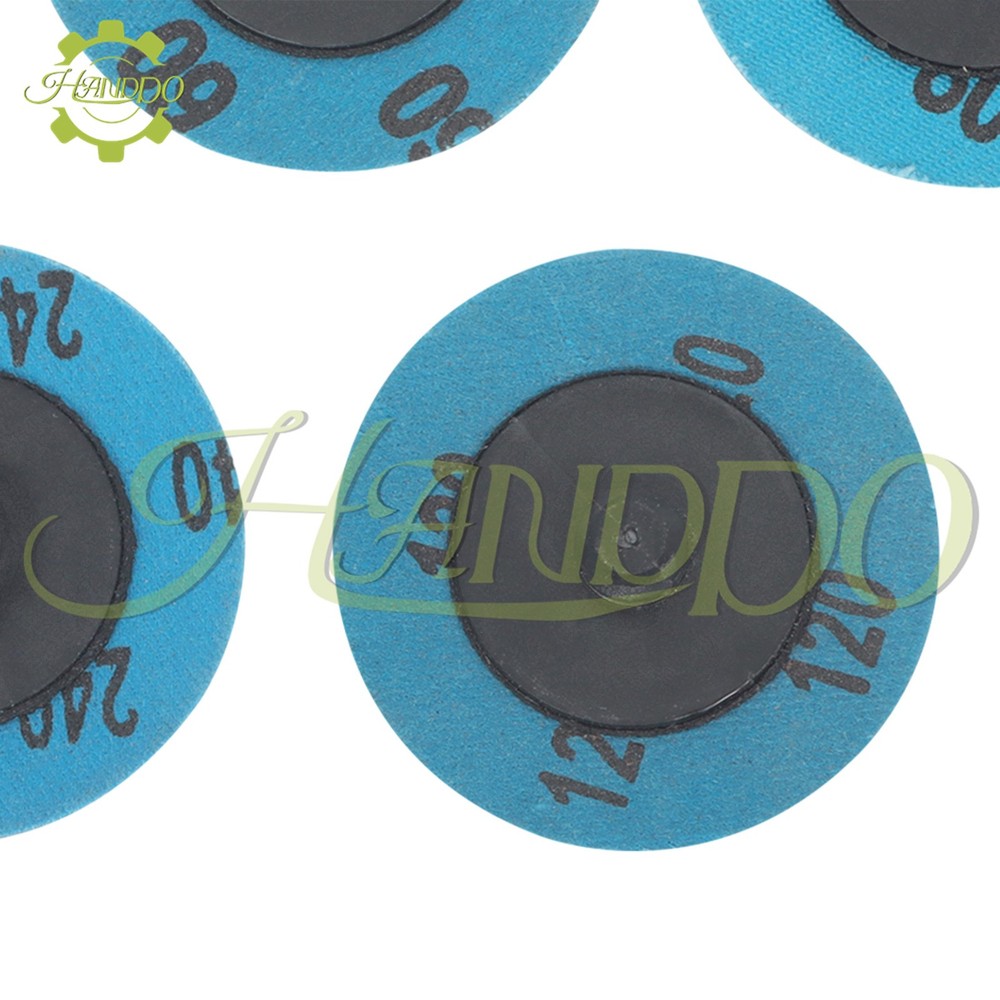 50Pcs Mixup 2" roll Lock Quick Change Discs Set Sanding Discs with 1/4" Holder