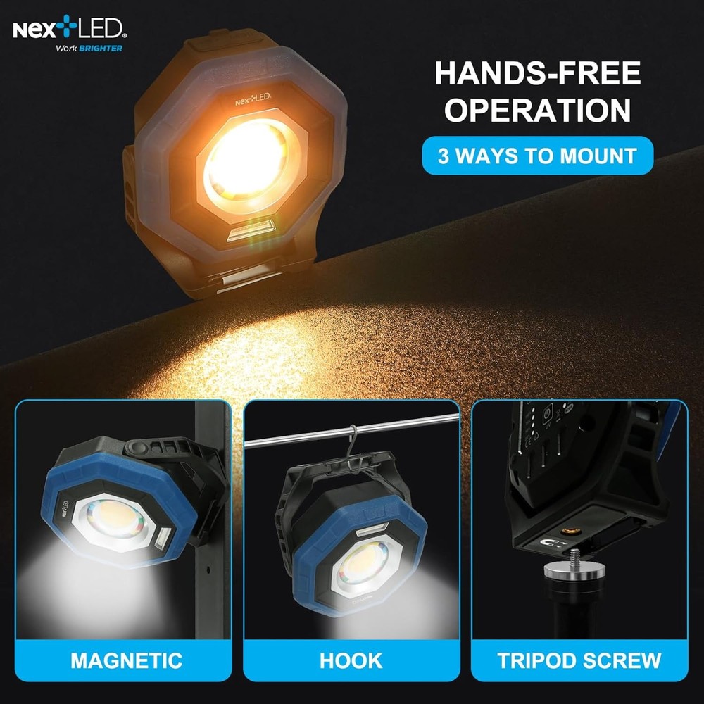 NextLED Ultimate Detailing and Hands-Free Lighting Combo: NT-1010UV Rechargeable
