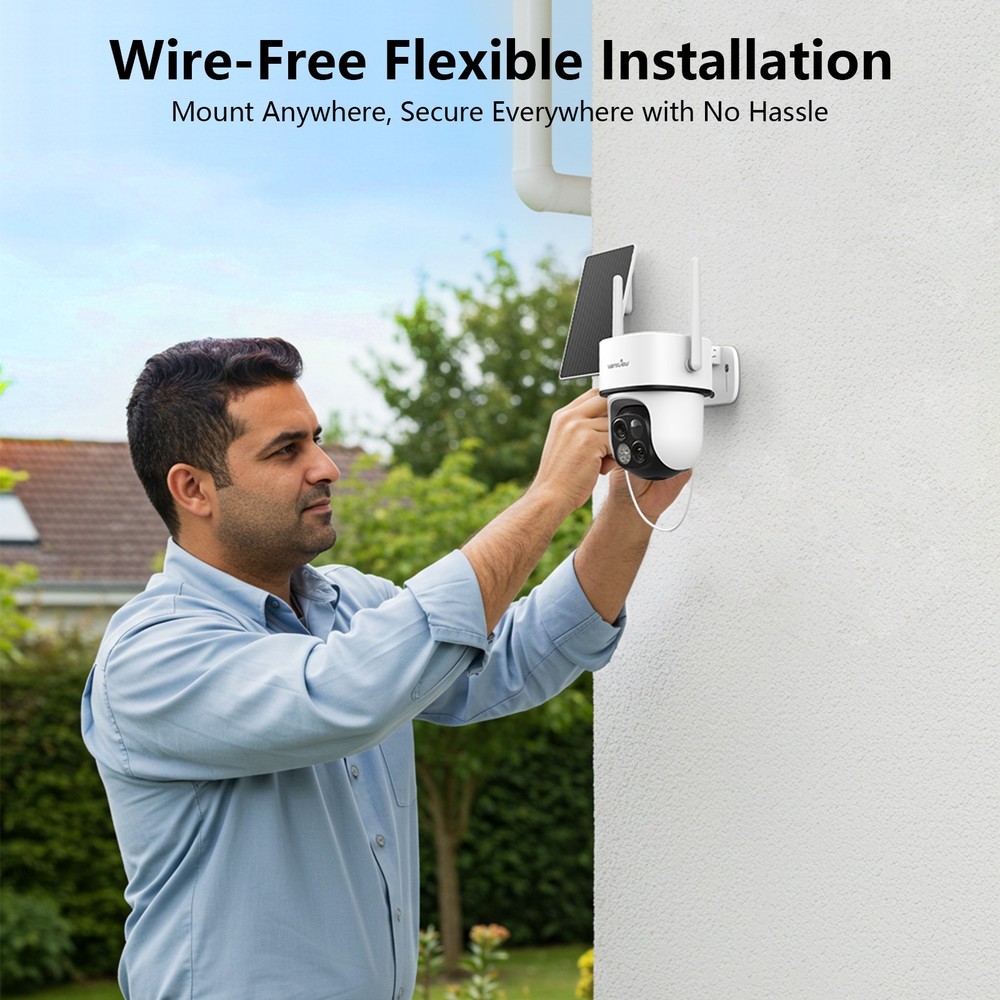 Wansview Wireless WiFi Security Camera System Outdoor Night Vision Solar Powered