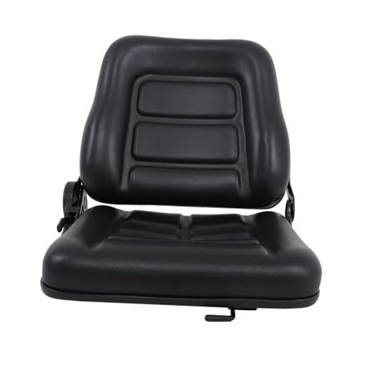 Universal Adjustable Folding Forklift Truck Seat, with Slide Rail Replacement