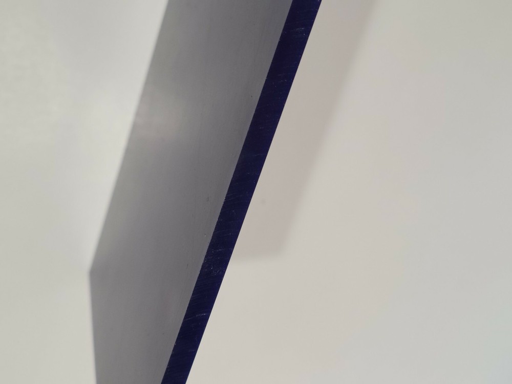 1/8" x 6" X 6" URETHANE / POLYURETHANE 90 A DARK BLUE SHEET