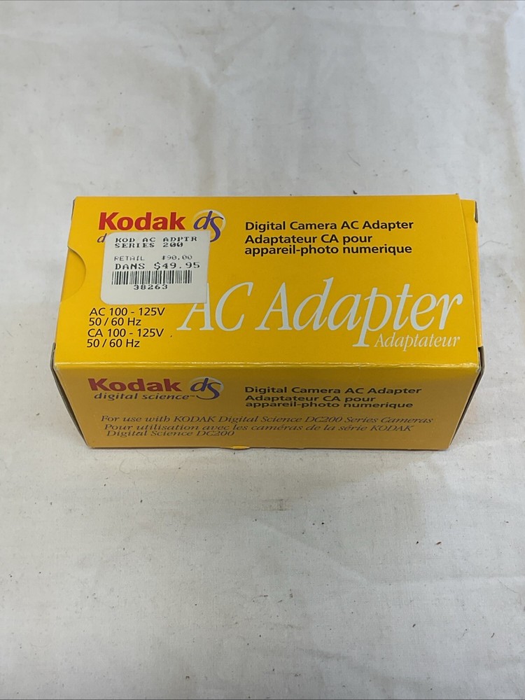 Kodak Digital Camera AC Adapter 100-125 V