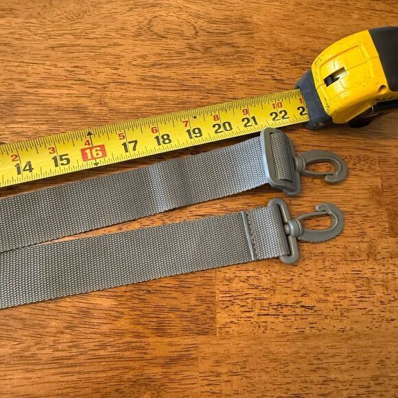 Gray 44 inch adjustable bag strap