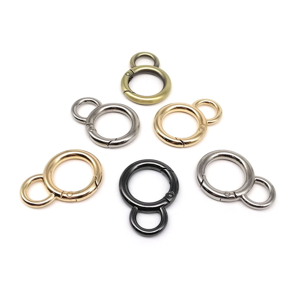 Spring Gate Double D O Ring Bag Belt Strap Web Buckle Clip Trigger Pendant Clasp