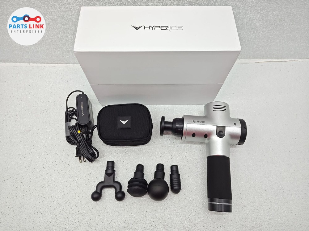Hyperice Hypervolt Plus Bluetooth Percussion Massage Gun Device Silver
