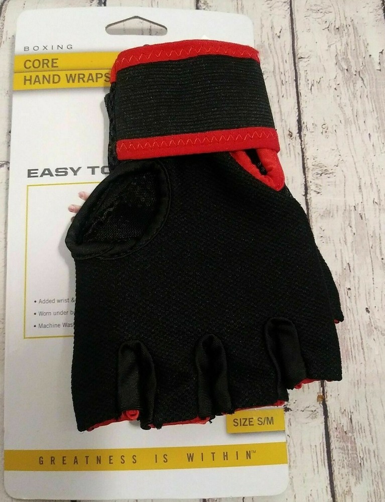 Everlast Boxing Core Hand Wraps Black and Red Size Small/Medium G22