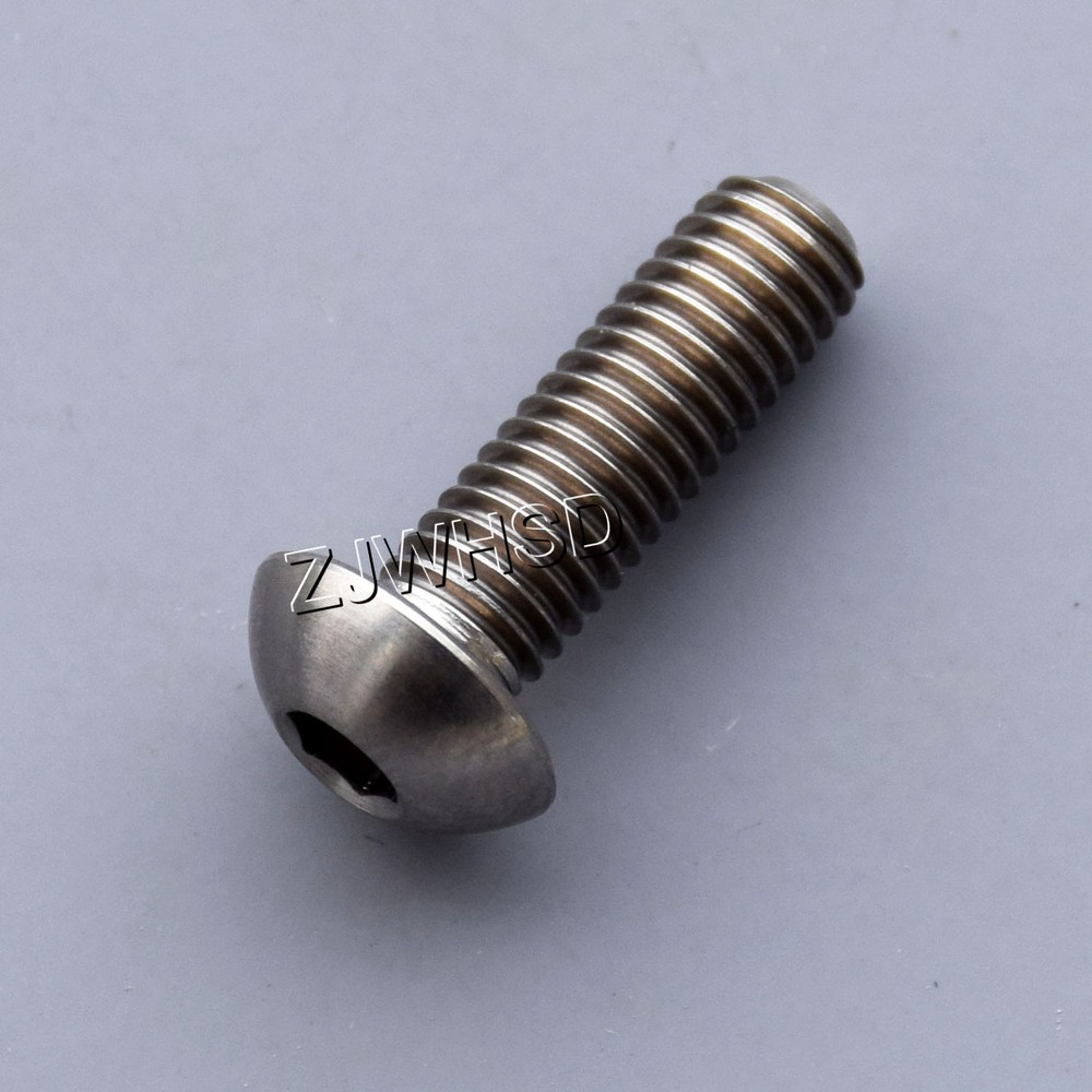 M5 x 16 Ti Titanium Screw Bolt Allen Hex Socket Button Head / Aerospace Grade